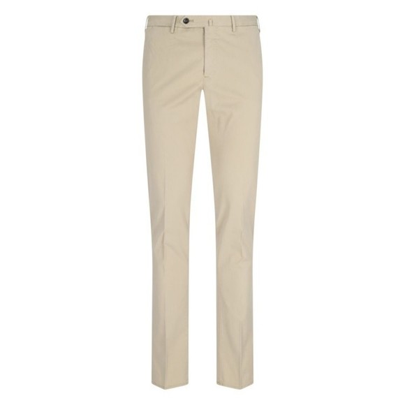 Pt Torino Superslim Fit Beige Cotton Chinos With Classic Pockets - NWT - Picture 1 of 5